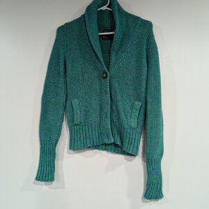 American Eagle Outfitters Green Cardigan Sweater